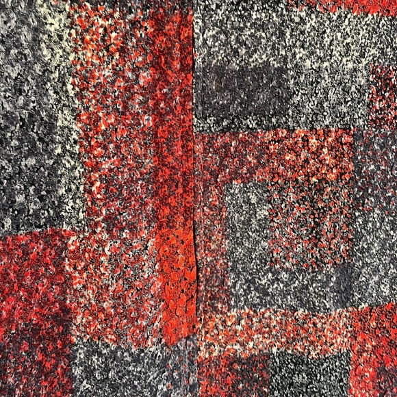 QVC, Citiknits, Large, lightweight zip front cardigan jacket, grey and red - Picture 2 of 6